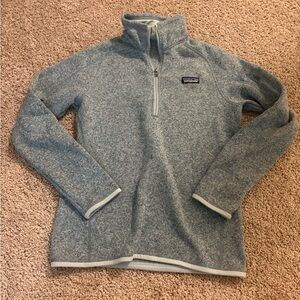 Patagonia Light Blue Quarter Zip